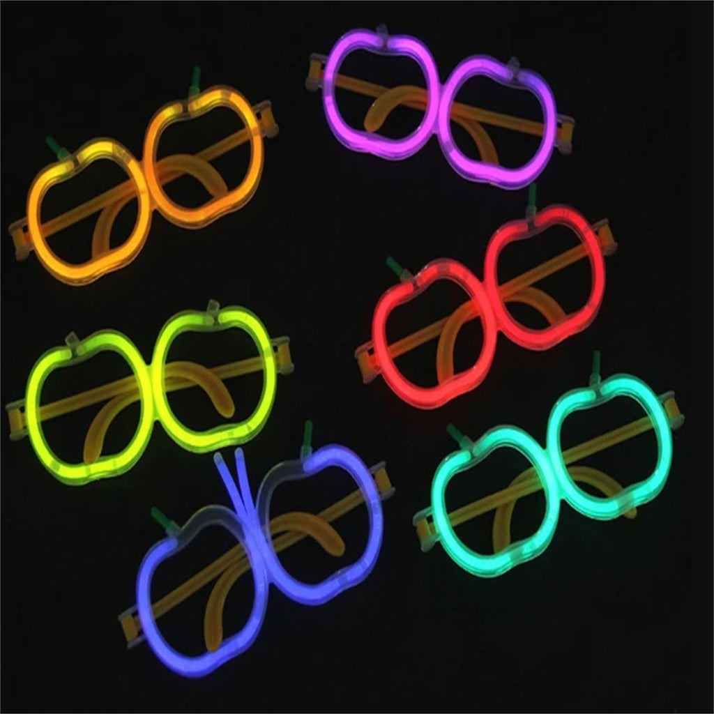 Mey İthalat® Glow Elma Gözlük - Glow Partisi Gözlüğü - Glow Gözlük 12 Adet