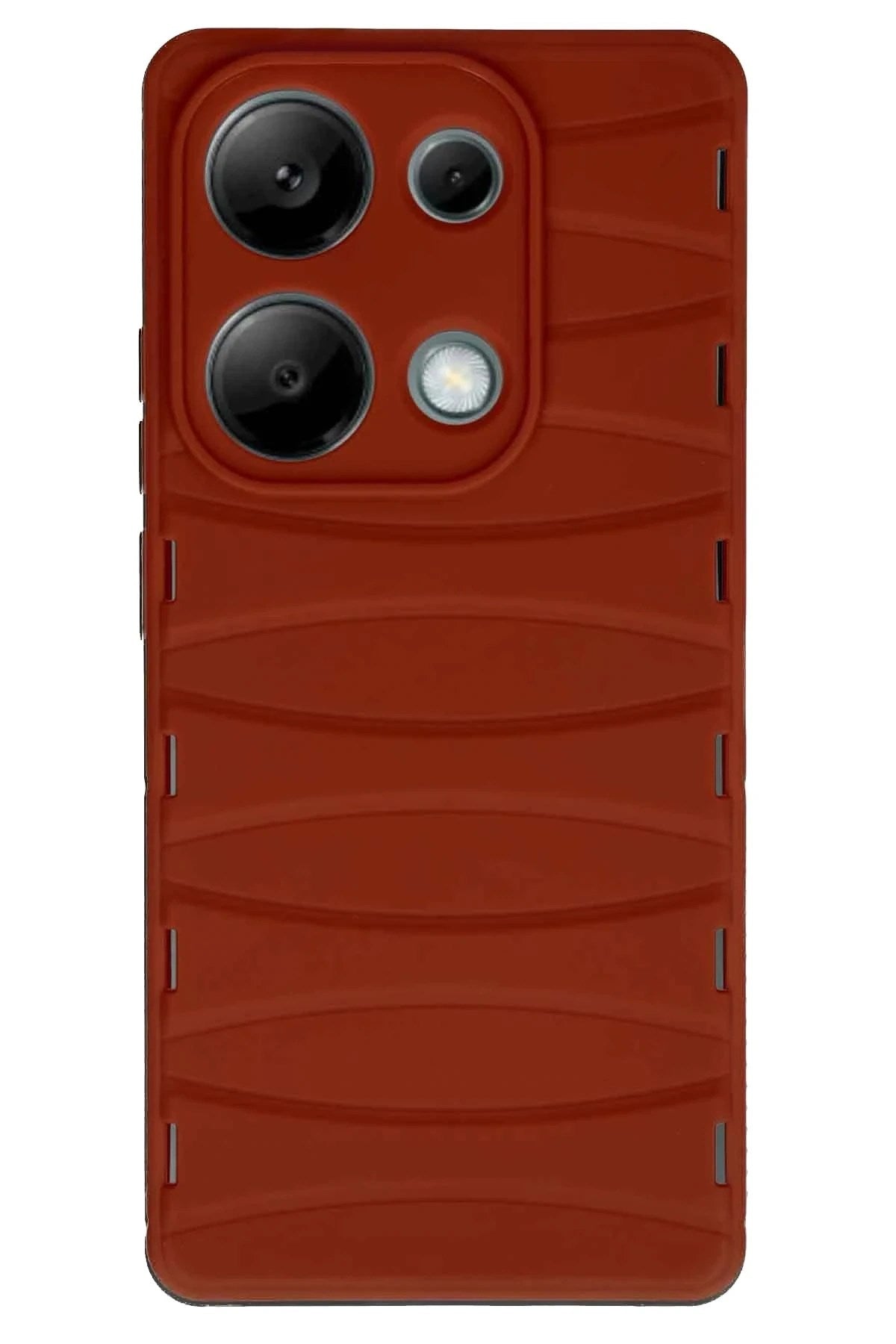 Mey İthalat® Redmi Note 13 Pro 4G Kılıf Bibercas Silikon Kapak - Kırmızı