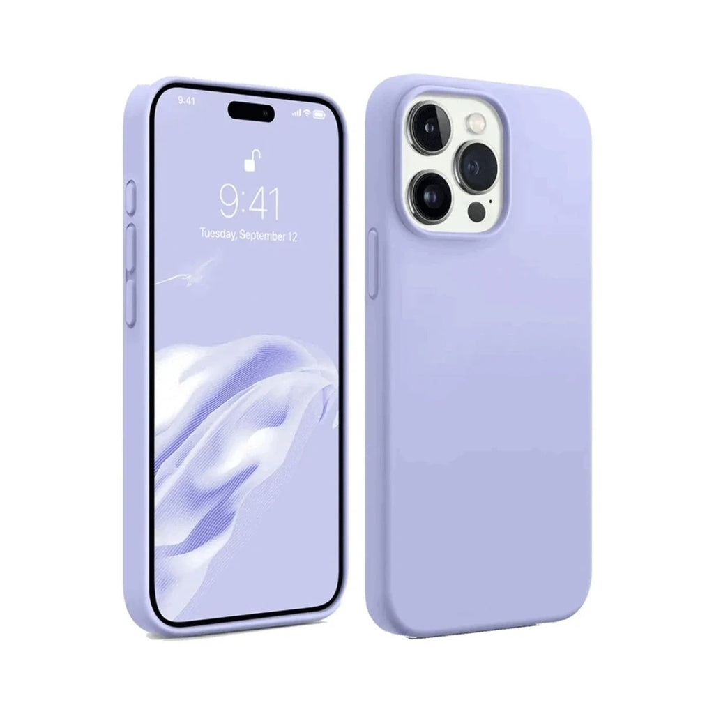 Mey İthalat® iPhone 15 Pro Kılıf First Silikon - Lila
