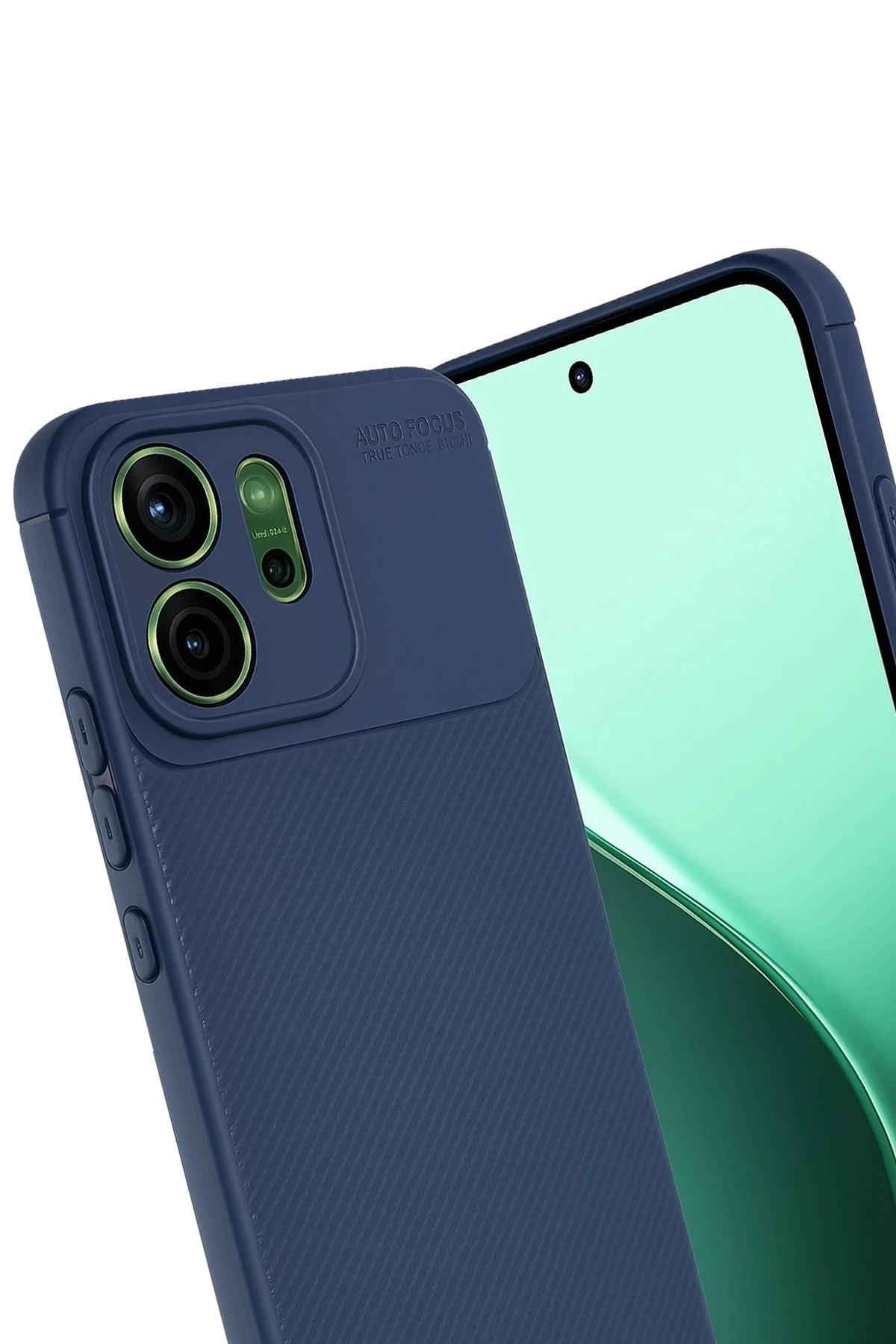 Mey İthalat® Reno 14 Auto Focus Karbon Kapak - Lacivert