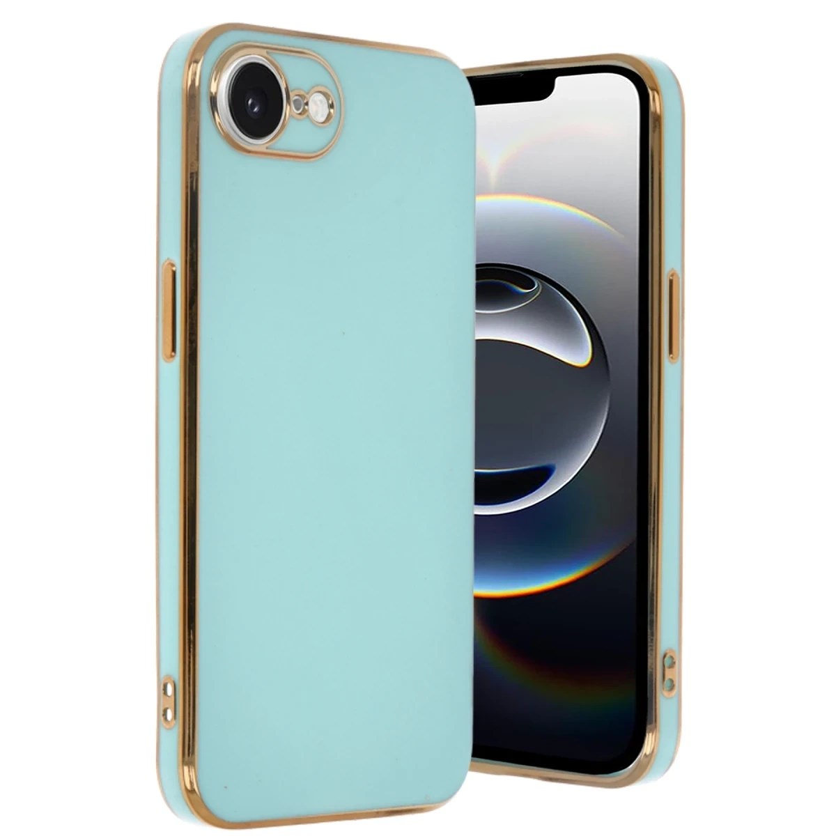Mey İthalat® iPhone 16E Kılıf Volet Silikon - Açık Yeşil