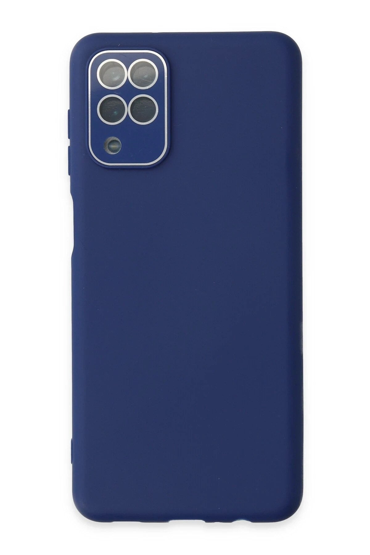 Mey İthalat® Samsung Galaxy A22 Kılıf Lansman Glass Kapak - Sky Blue