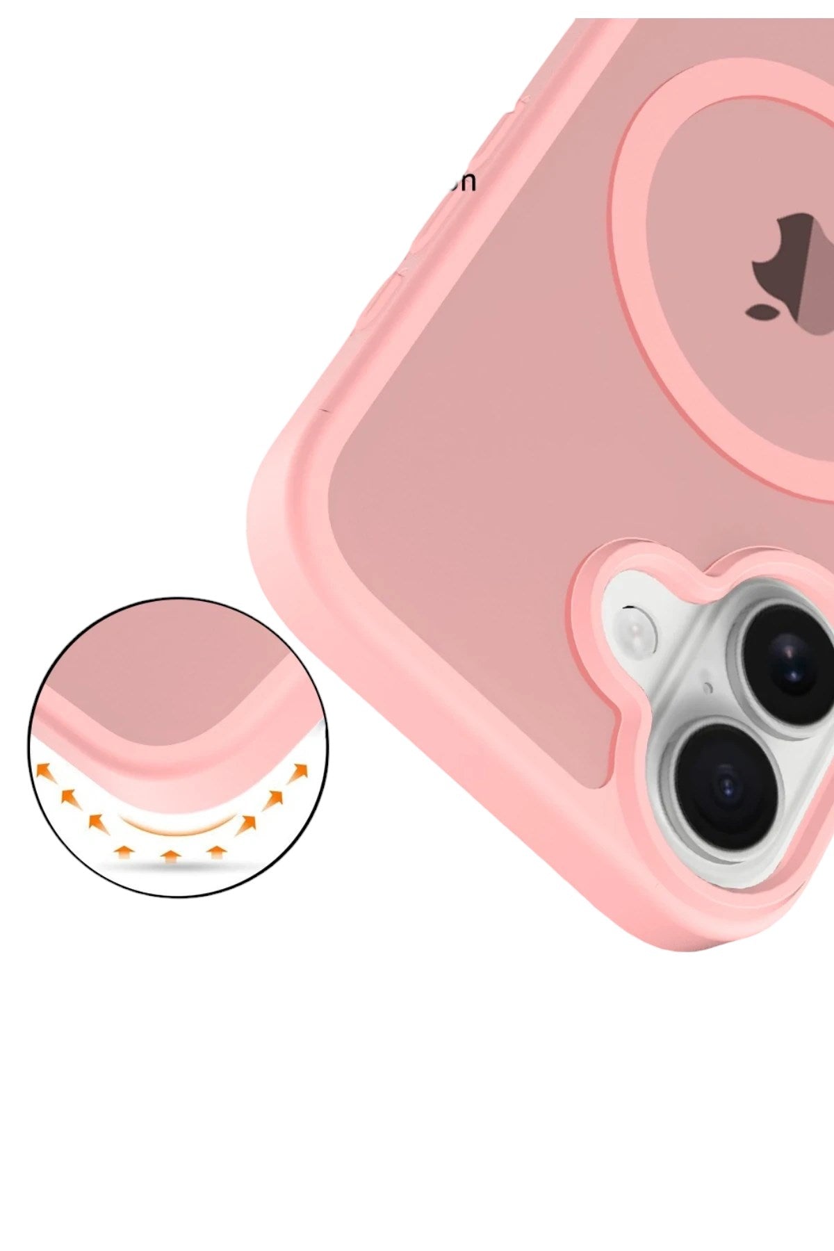 Mey İthalat® iPhone 17 Jota Magsafe Kapak - Pudra