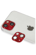 Mey İthalat® iPhone 13 Pers Alüminyum Kamera Lens - Kırmızı