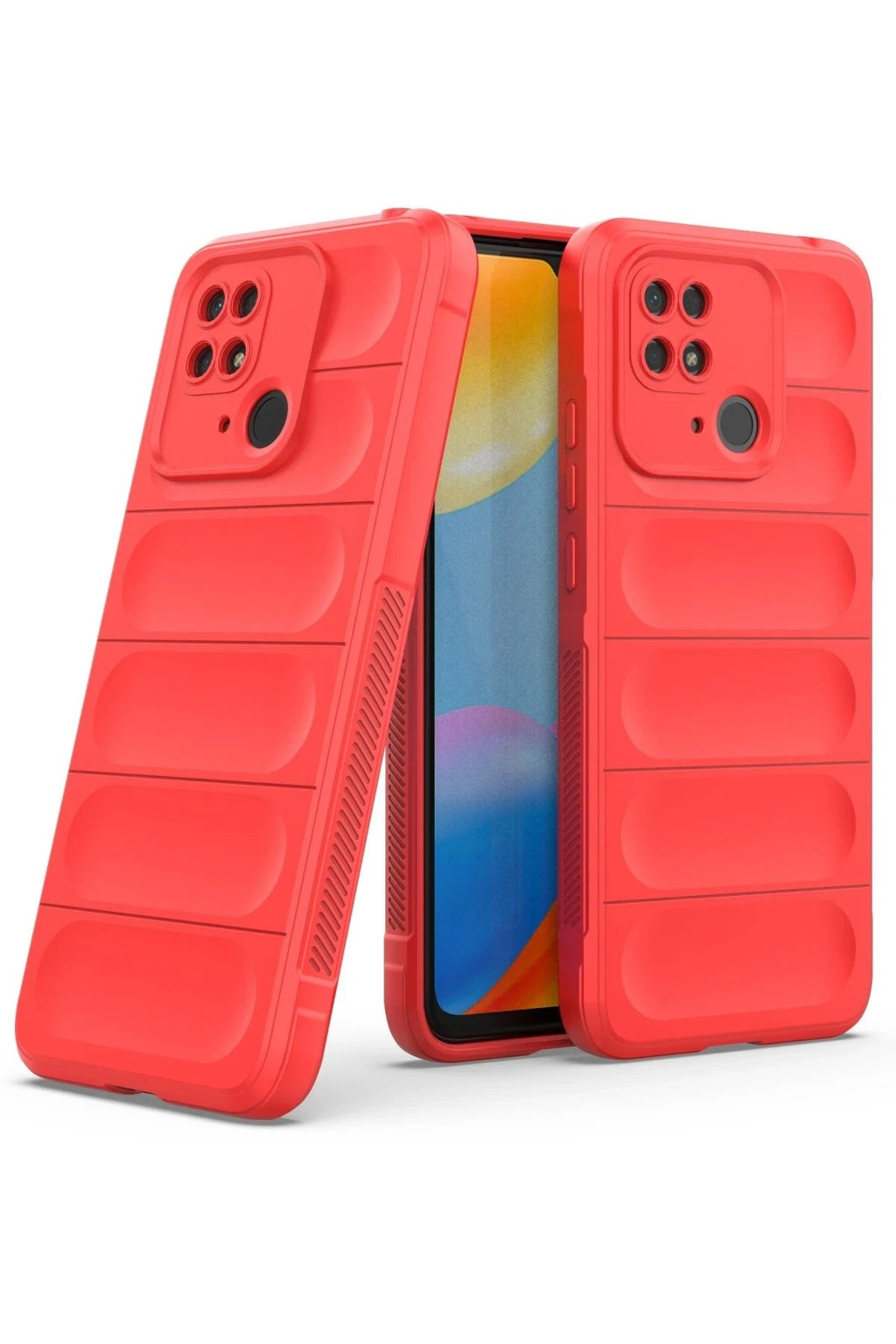 Mey İthalat® Redmi 10C Kılıf Optimum Silikon - Kırmızı