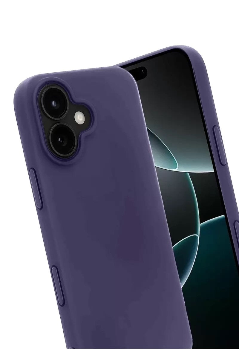Mey İthalat® iPhone 17 First Silikon - Mürdüm