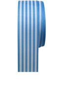 Tafta Çizgi Desen Kurdele 25 Mm Mavi 5 Metre