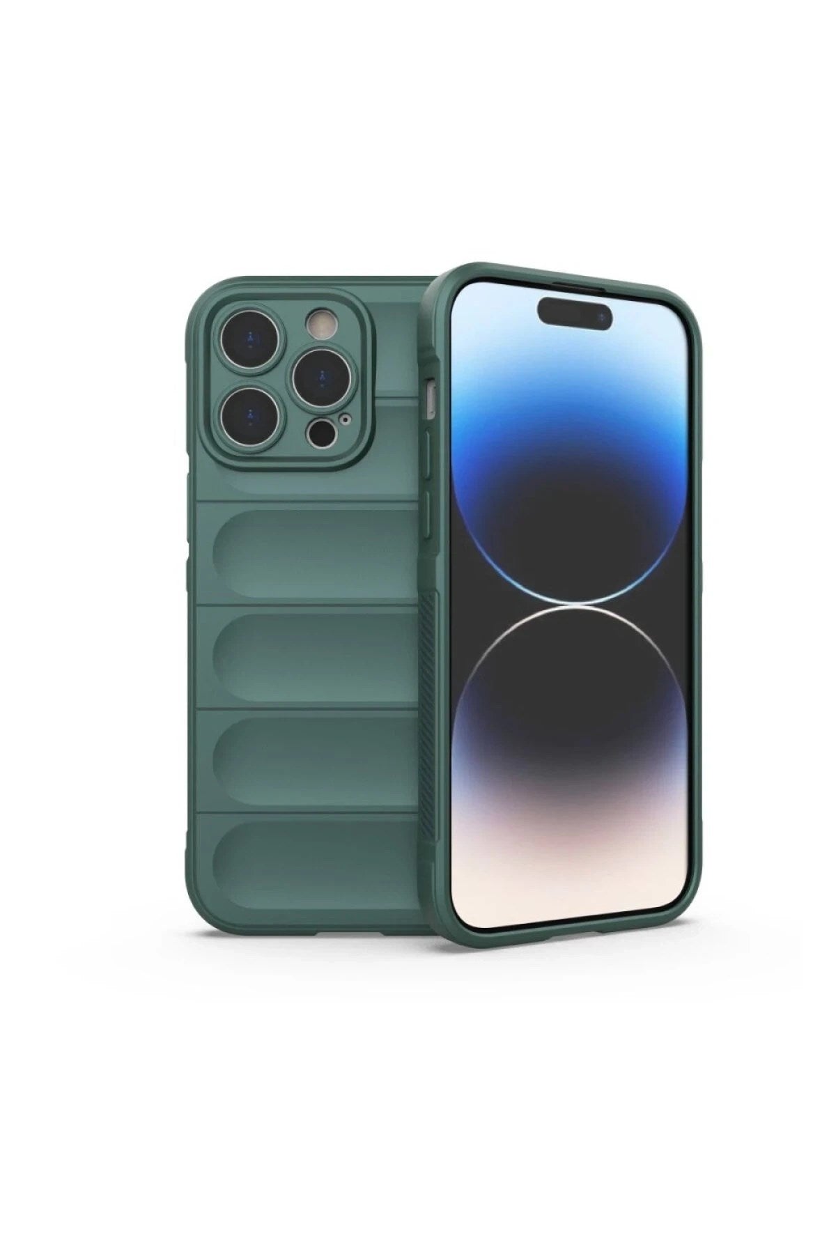Mey İthalat® iPhone 16 Pro Kılıf Optimum Silikon - Koyu Yeşil