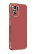 Mey İthalat® Redmi Note 10 Kılıf Volet Silikon - Kırmızı