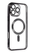 Mey İthalat® iPhone 16 Pro Max Kılıf Kross Magneticsafe Kapak - Siyah