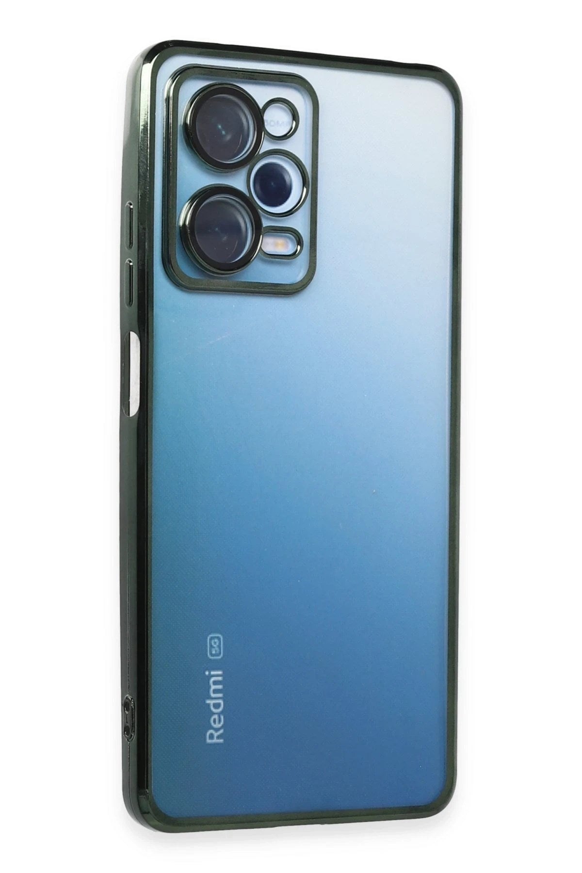 Mey İthalat® Redmi Note 12 Pro 5G Kılıf Lensli Silikon - Yeşil