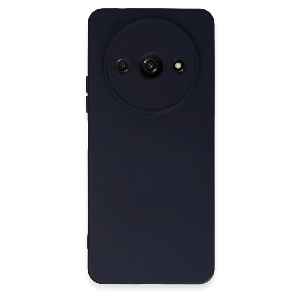 Mey İthalat® Redmi A3 4G Kılıf Nano içi Kadife Silikon - Lacivert
