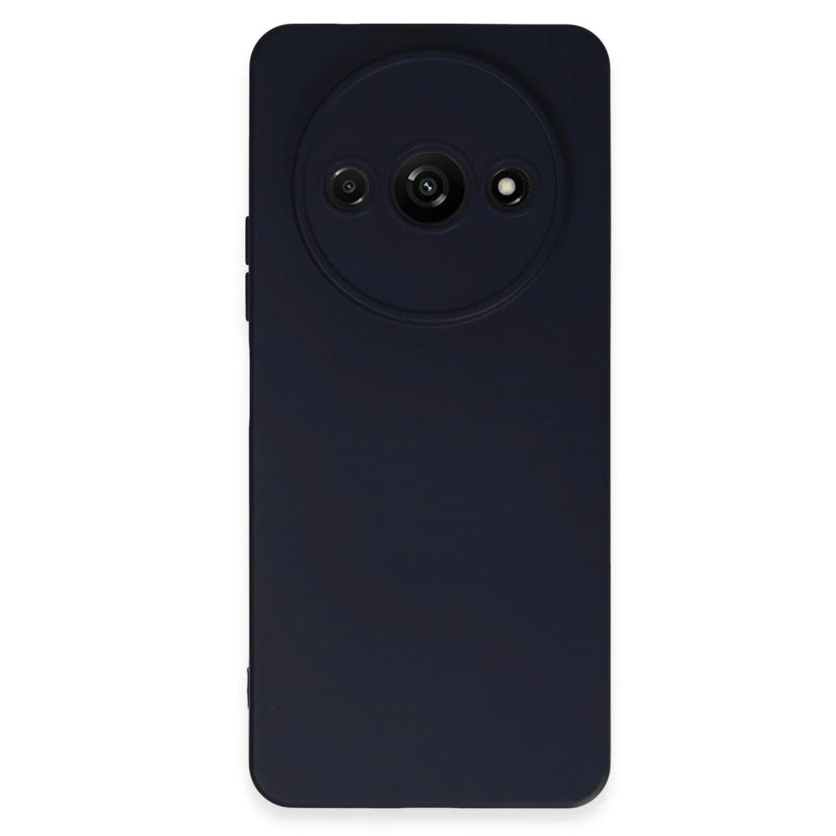 Mey İthalat® Redmi A3 4G Kılıf Nano içi Kadife Silikon - Lacivert