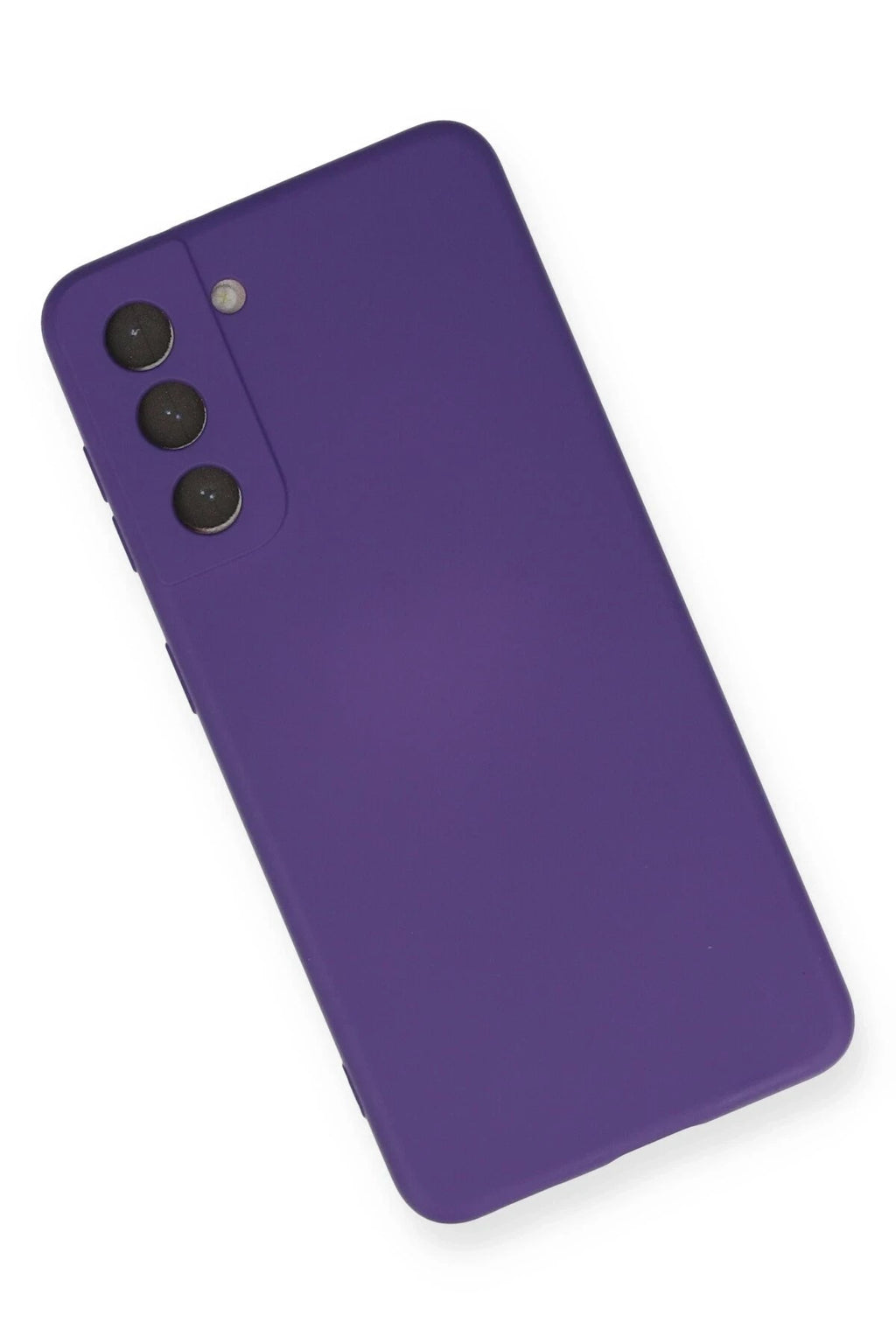 Mey İthalat® Samsung Galaxy S21 Kılıf Nano içi Kadife Silikon - Mor