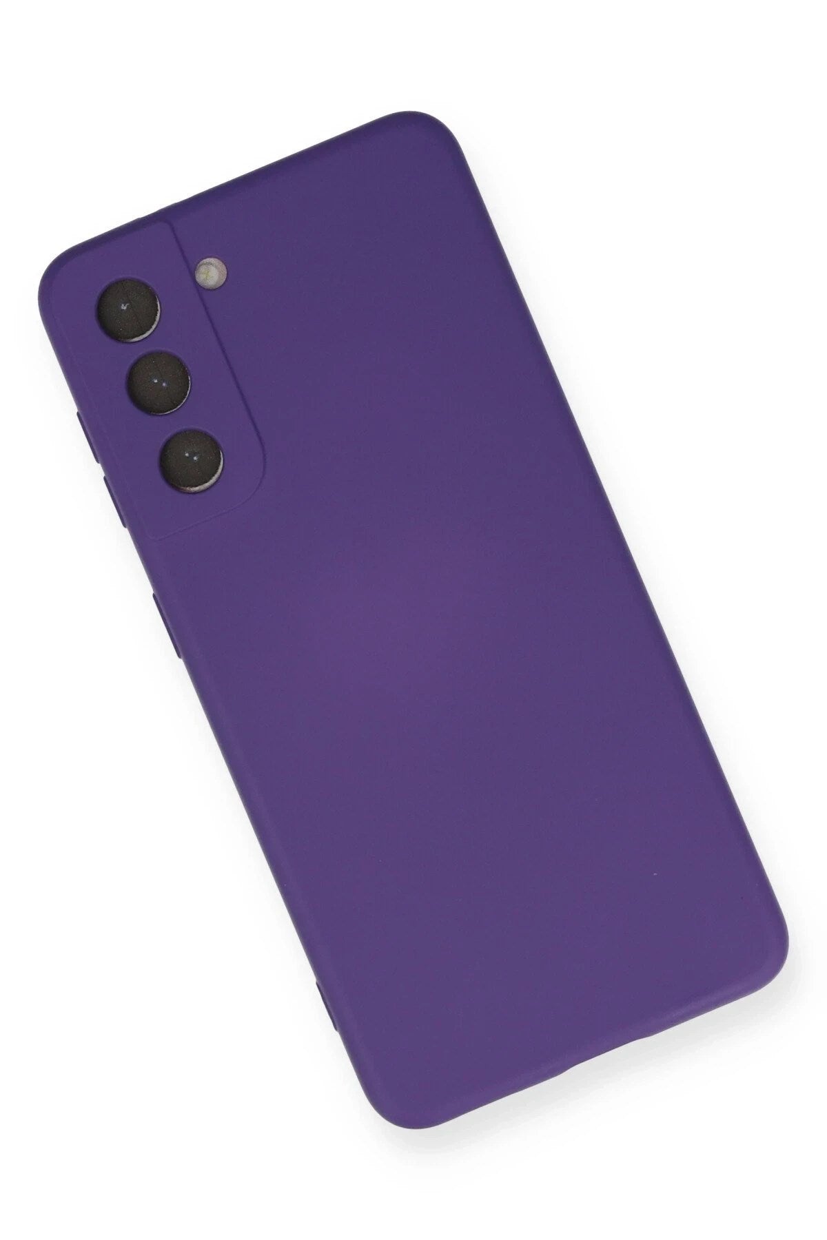 Mey İthalat® Samsung Galaxy S21 Kılıf Nano içi Kadife Silikon - Mor