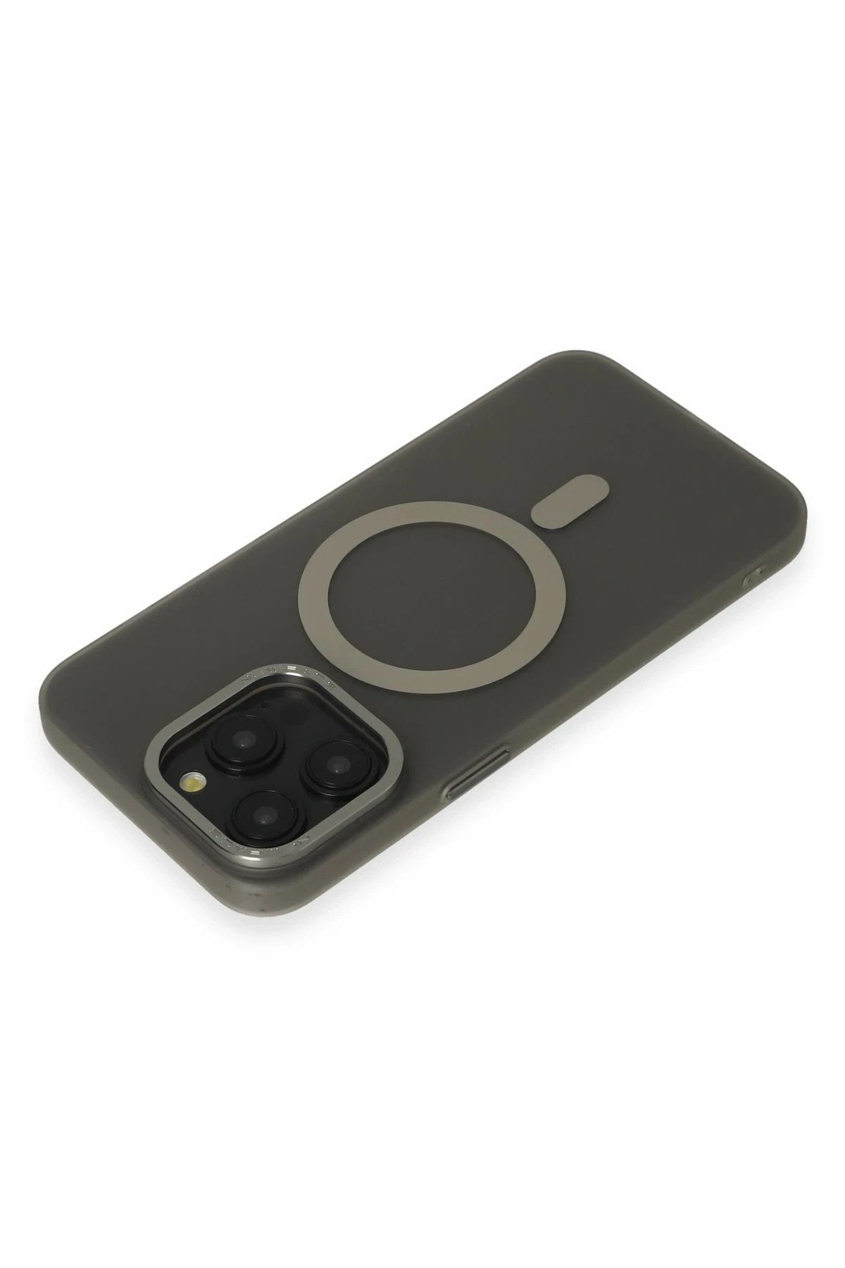 Mey İthalat® iPhone 15 Pro Max Kılıf Lodos Magneticsafe Mat Kapak - Titan Gri