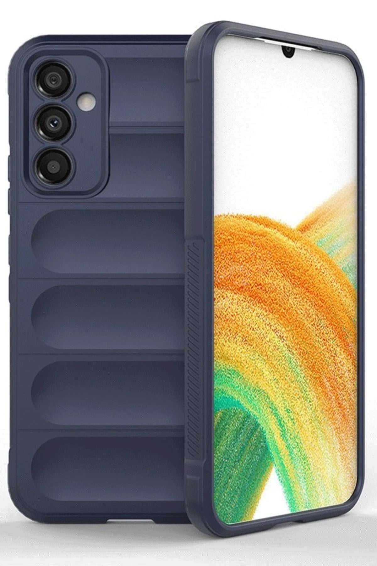 Mey İthalat® Samsung A56 Kılıf Optimum Silikon - Lacivert