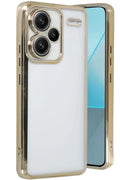 Mey İthalat® Redmi Note 13 Pro Plus Kılıf Lensli Silikon - Gold