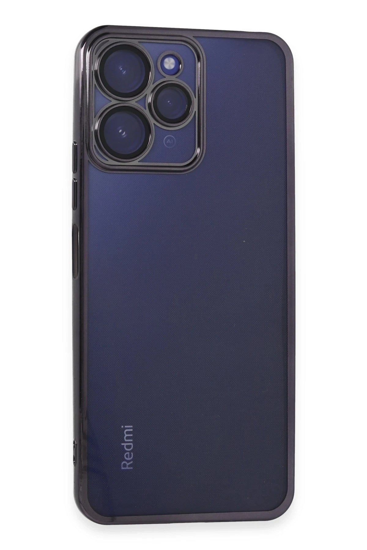 Mey İthalat® Redmi 12 Kılıf Lensli Silikon - Mor