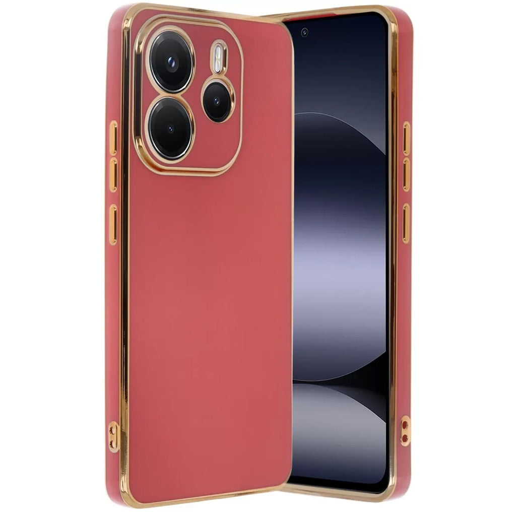 Mey İthalat® Redmi Note 14 4G Kılıf Volet Silikon - Kırmızı