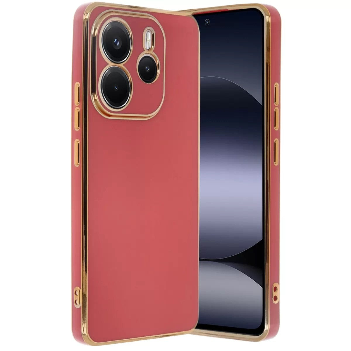 Mey İthalat® Redmi Note 14 4G Kılıf Volet Silikon - Kırmızı