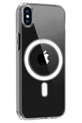 Mey İthalat® iPhone X Kılıf Magneticsafe Şeffaf Silikon - Şeffaf