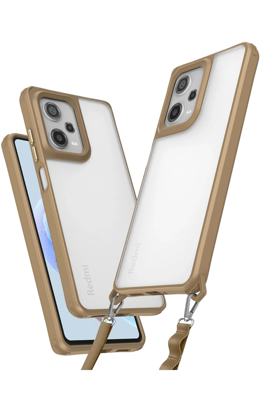 Mey İthalat® Redmi Note 12 Pro 5G Kılıf Penta Silikon Kılıf - Çöl Titanyum