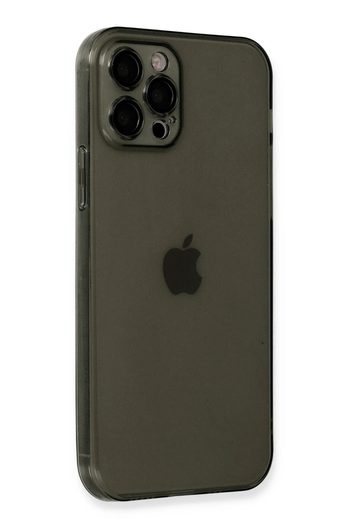 Mey İthalat® iPhone 12 Pro Kılıf Fly Lens Silikon - Siyah