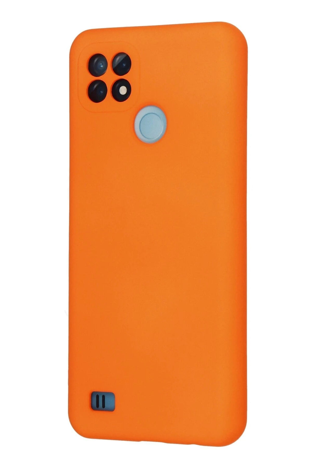 Mey İthalat® Realme C21 Kılıf Nano içi Kadife Silikon - Turuncu