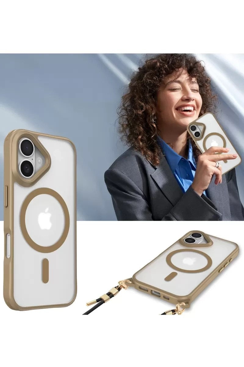 Mey İthalat® iPhone 16 Plus Kılıf Enka Magsafe Silikon Kılıf - Şeffaf