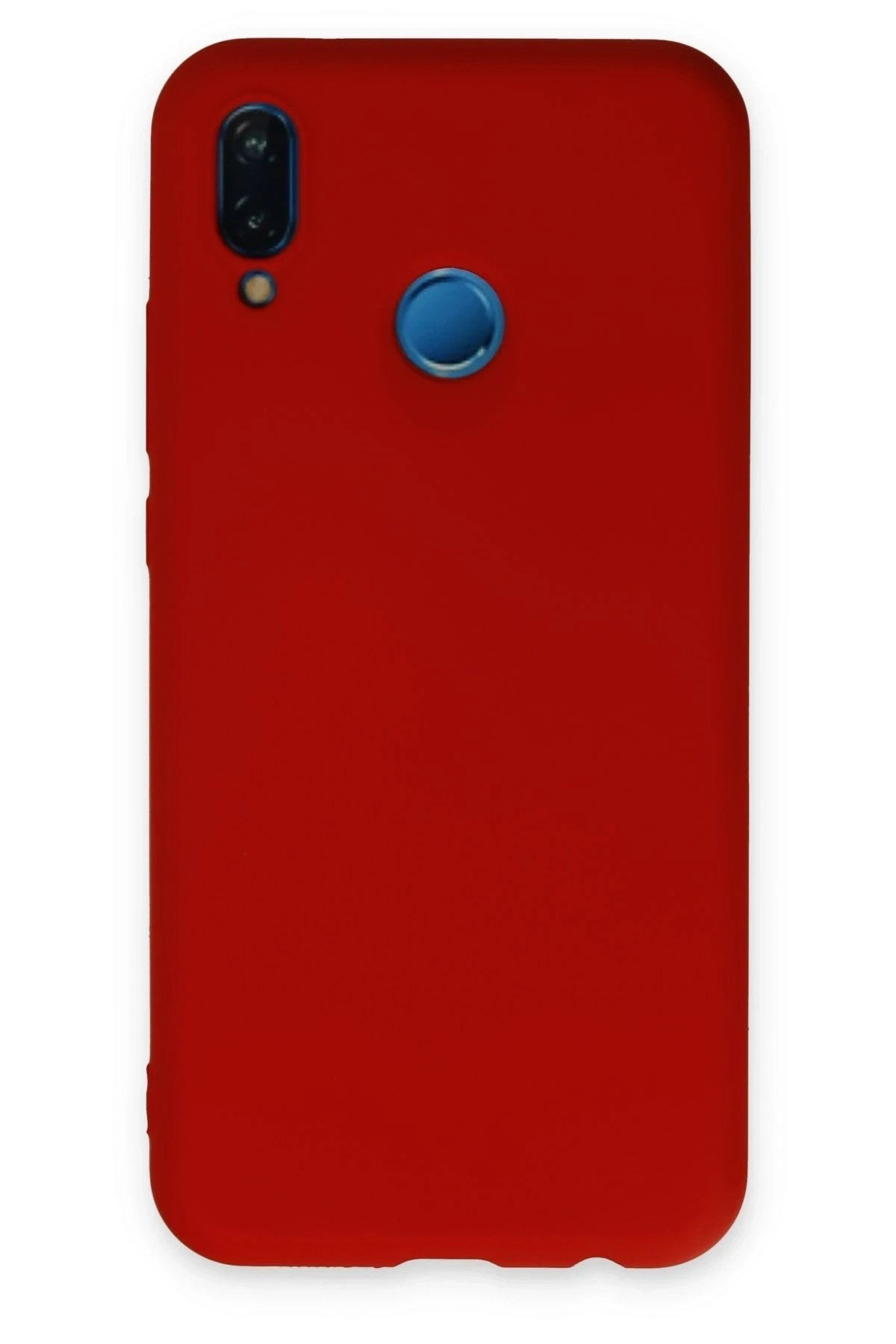 Mey İthalat® Huawei P20 Lite Kılıf Nano içi Kadife Silikon - Kırmızı