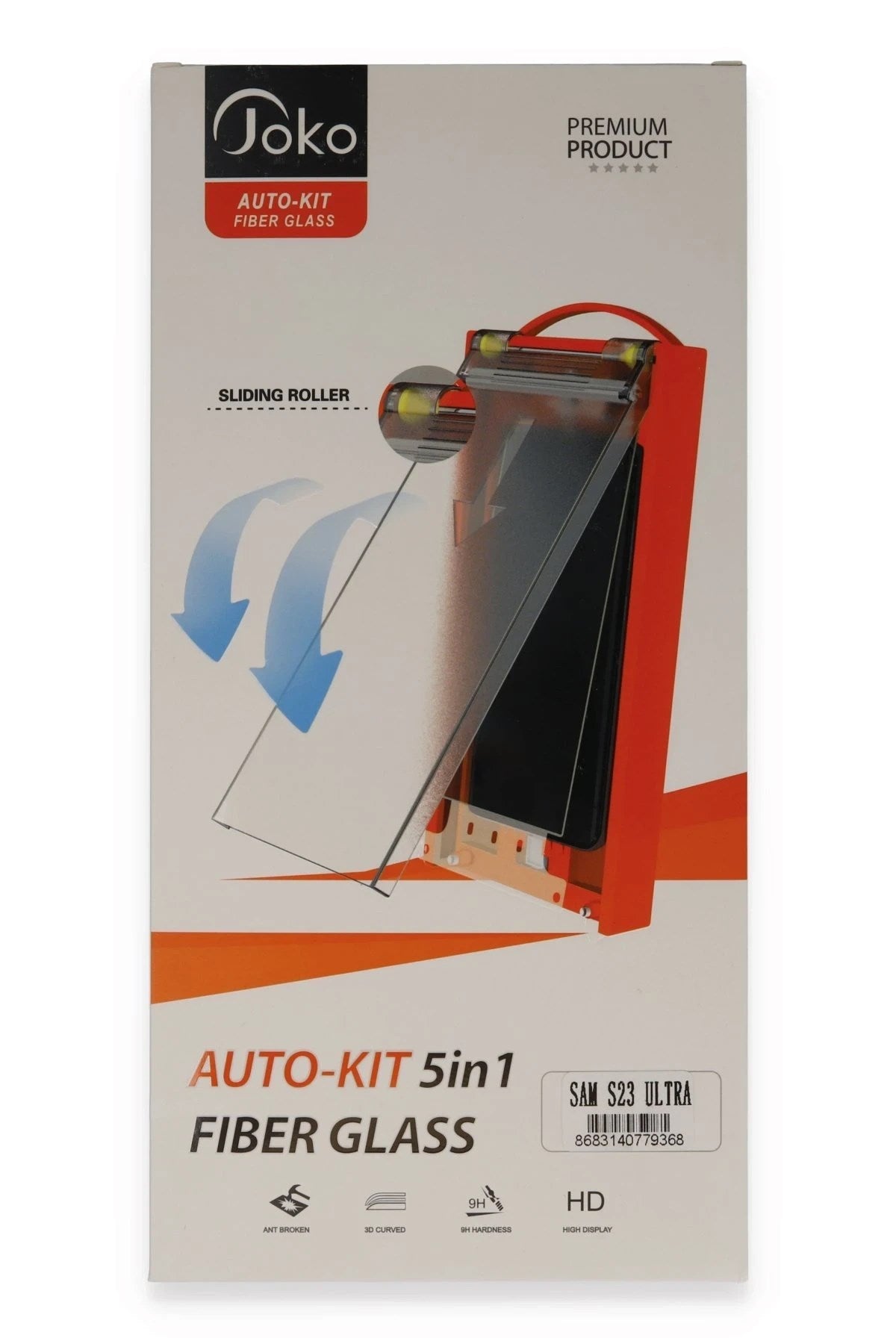 Mey İthalat® Samsung Galaxy S23 Ultra AutoKit 5in1 Fiber Hayalet Cam Ekran Koruyucu