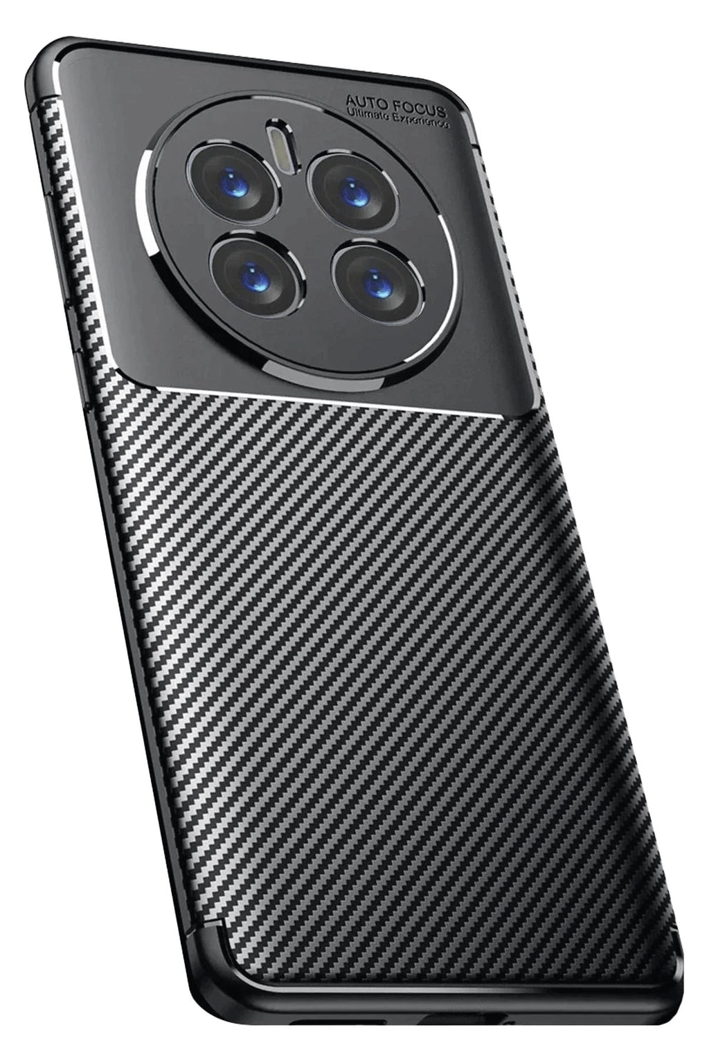 Mey İthalat® Realme 12 Pro Plus Kılıf Auto Focus Karbon Kapak - Siyah
