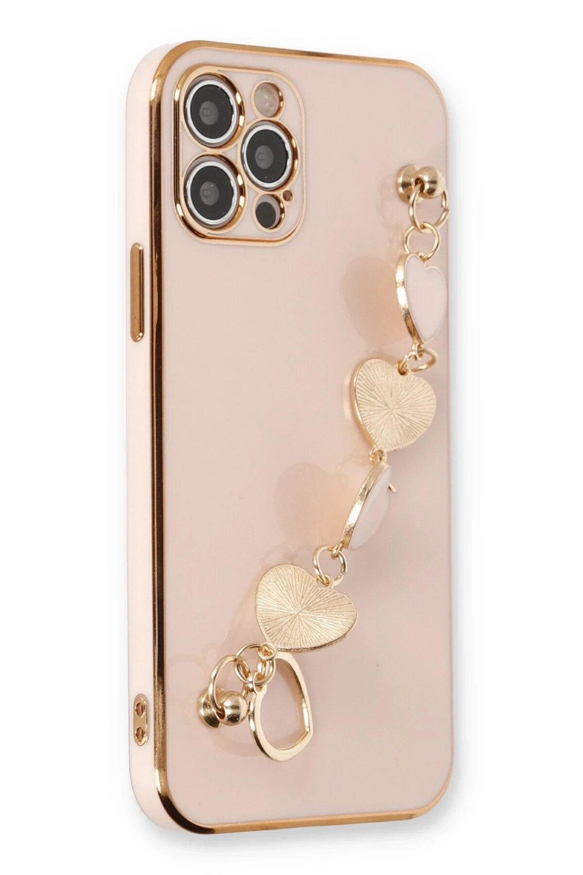 Mey İthalat® iPhone 12 Pro Kılıf Esila Silikon - Pudra