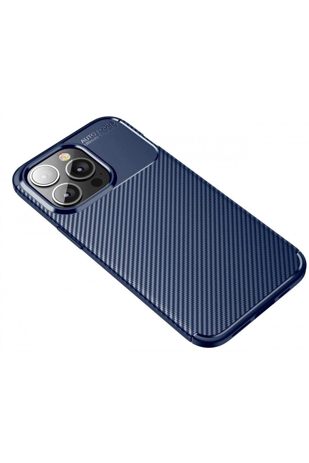 Mey İthalat® iPhone 13 Pro Kılıf Auto Focus Karbon Kapak - Lacivert