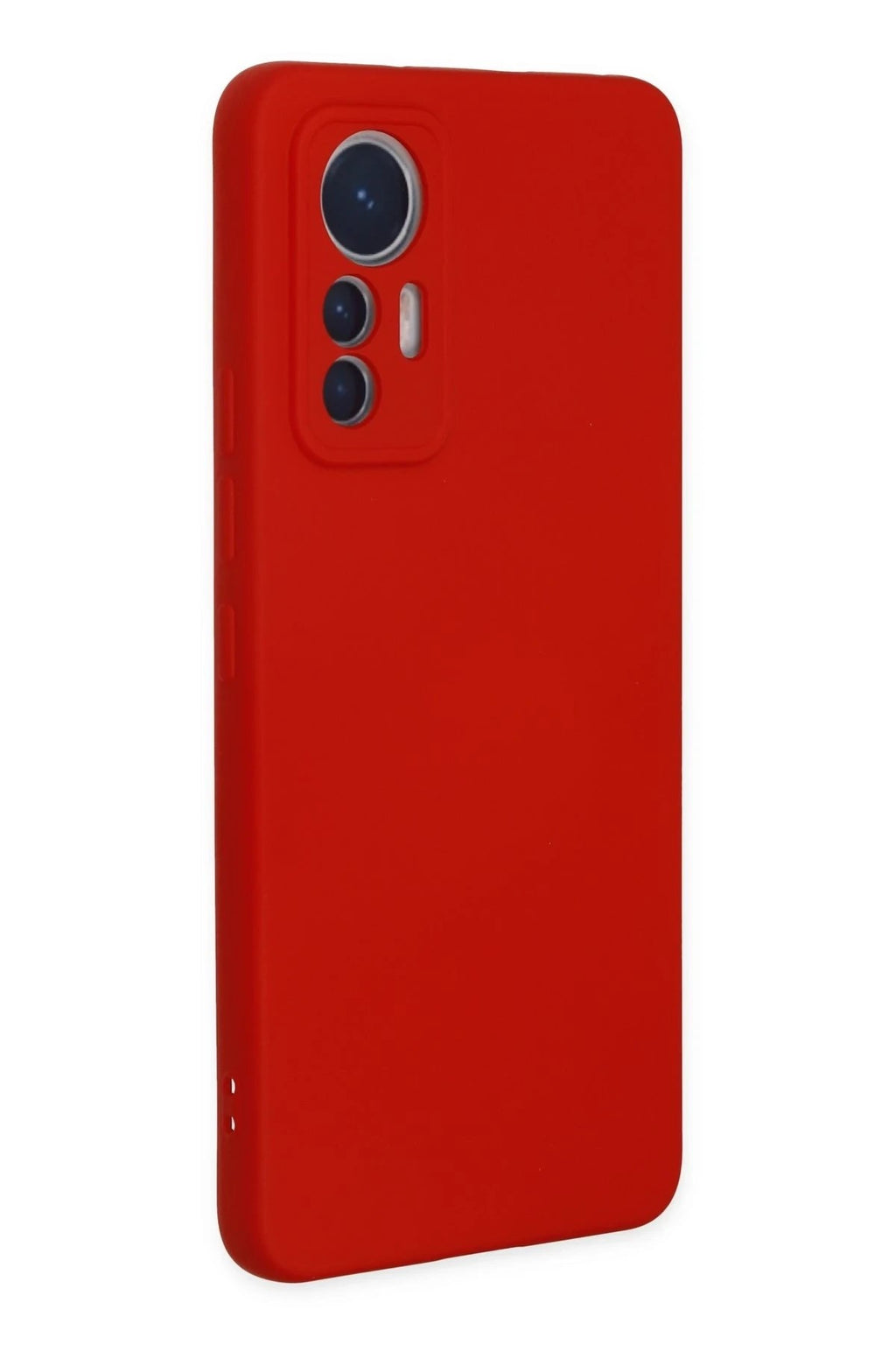 Mey İthalat® Mi 12 Lite Kılıf Nano içi Kadife Silikon - Kırmızı