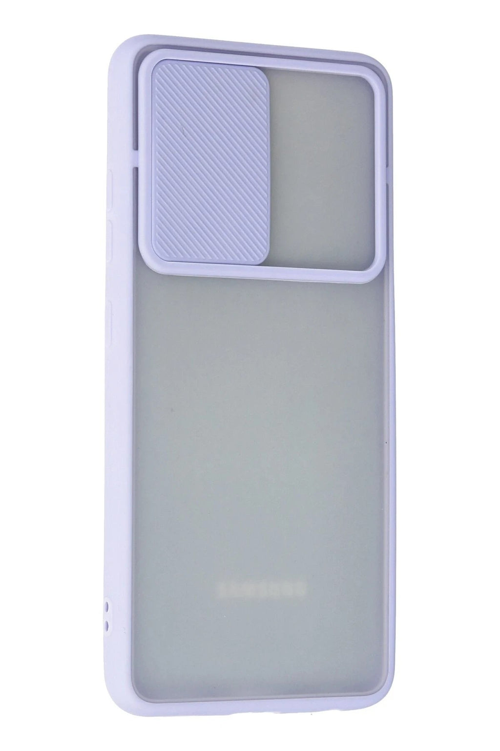 Mey İthalat® Samsung Galaxy A72 Kılıf Palm Buzlu Kamera Sürgülü Silikon - Lila