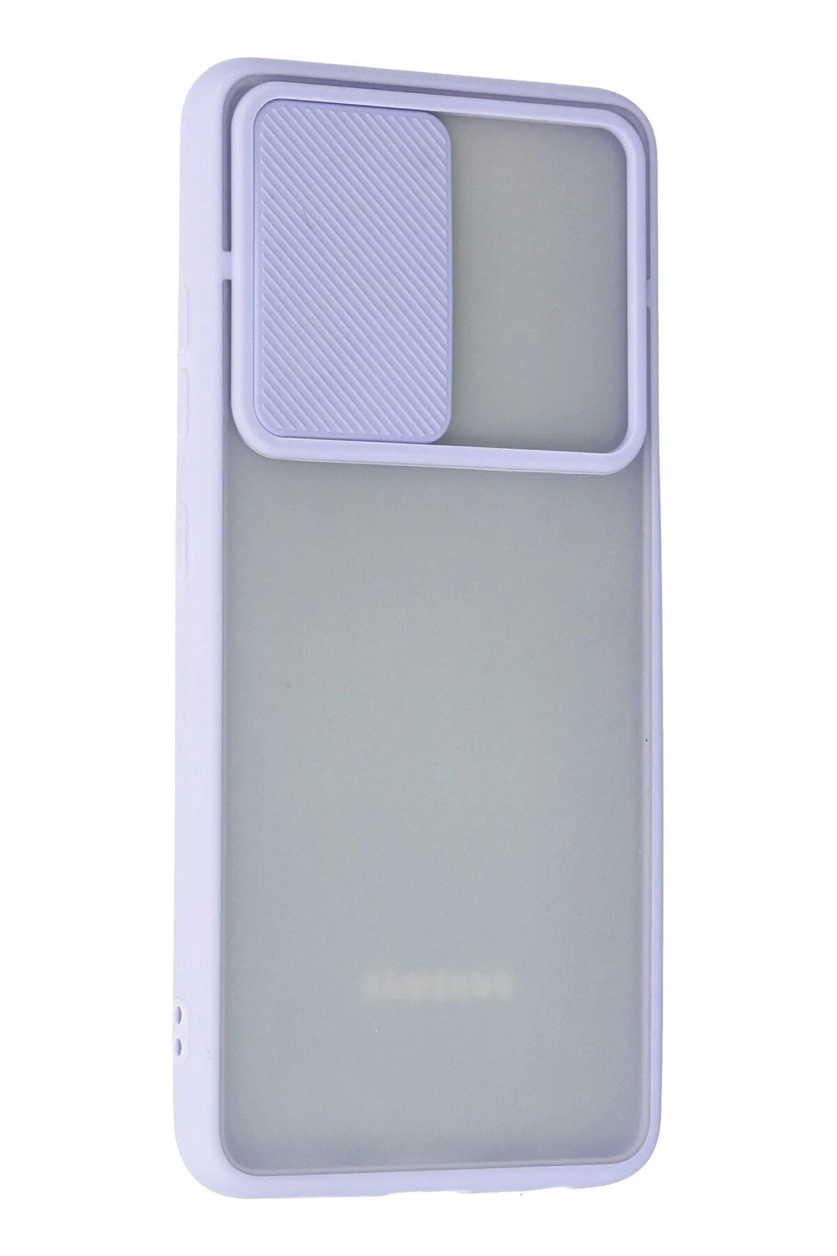 Mey İthalat® Samsung Galaxy A72 Kılıf Palm Buzlu Kamera Sürgülü Silikon - Lila