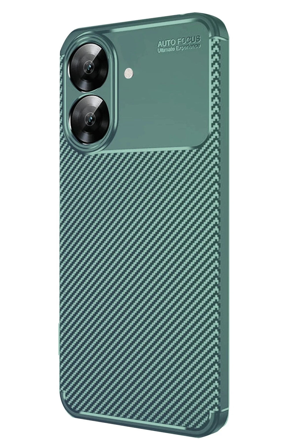 Mey İthalat® Realme Note 60 Kılıf Auto Focus Karbon Kapak - Koyu Yeşil
