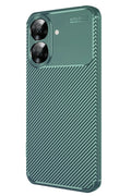 Mey İthalat® Realme Note 60 Kılıf Auto Focus Karbon Kapak - Koyu Yeşil