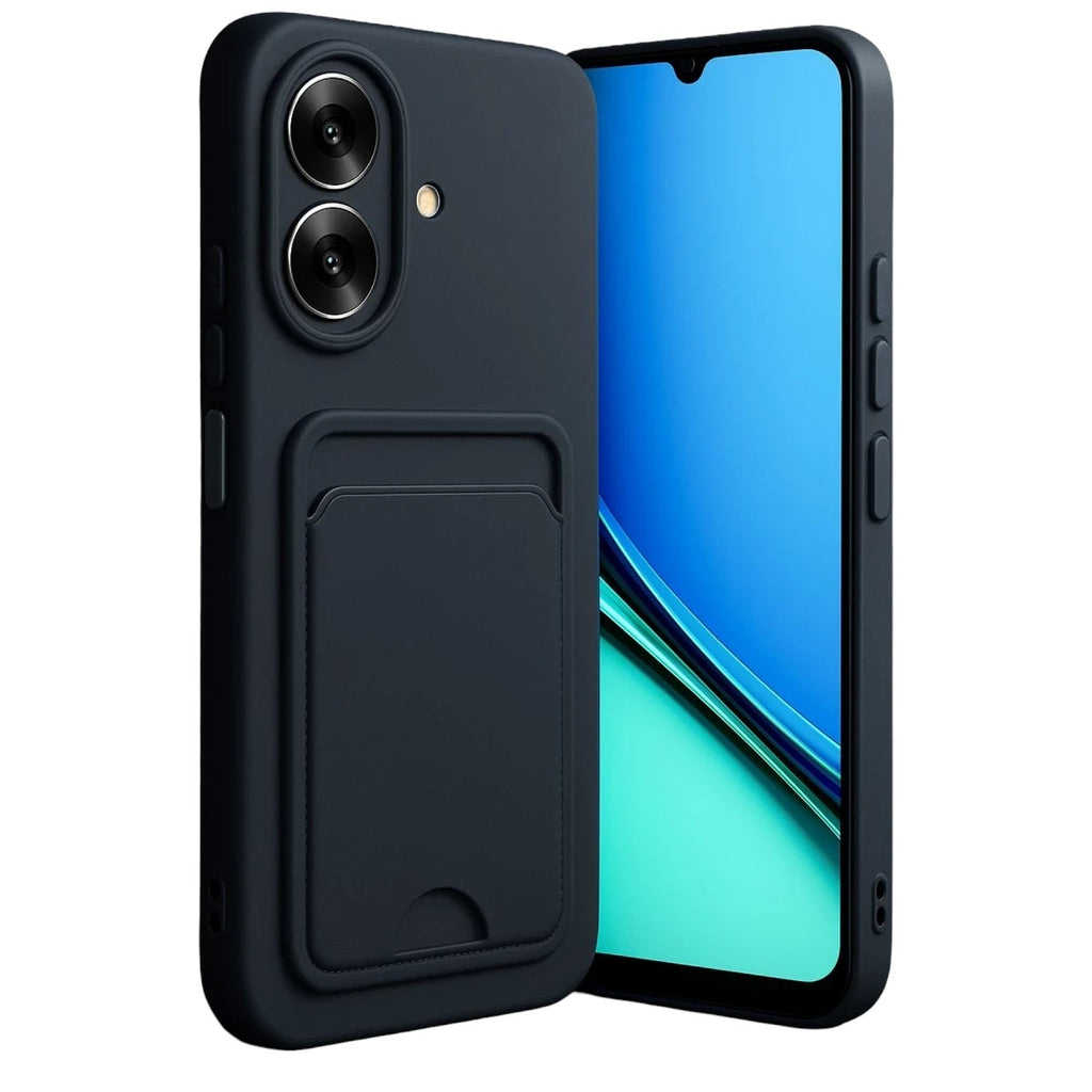 Mey İthalat® Realme Note 60 Kelvin Kartvizitli Silikon - Siyah