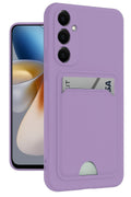 Mey İthalat® Samsung Galaxy M15 Kelvin Kartvizitli Silikon - Lila