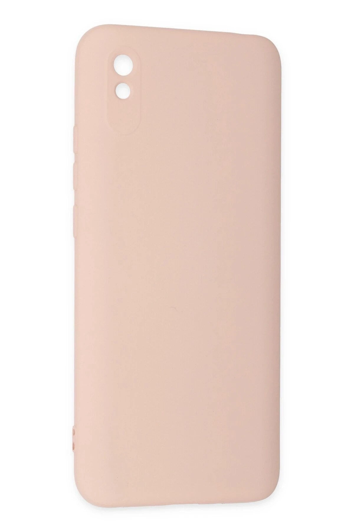 Mey İthalat® Redmi 9A Kılıf Nano içi Kadife Silikon - Pudra