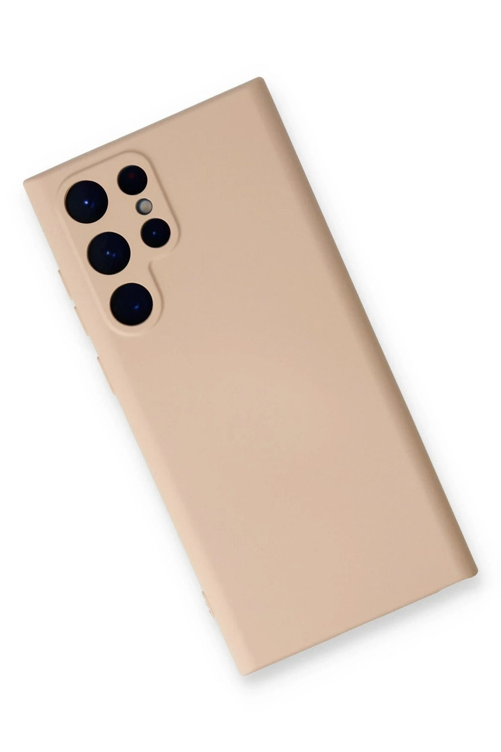 Mey İthalat® Samsung Galaxy S22 Ultra Kılıf Nano içi Kadife Silikon - Pudra