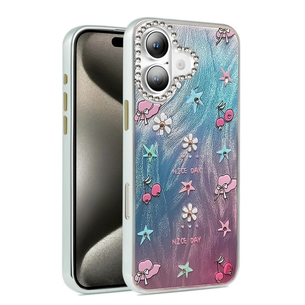 Mey İthalat® iPhone 16 Kılıf Blade Aynalı Desenli Kapak - Desen 4