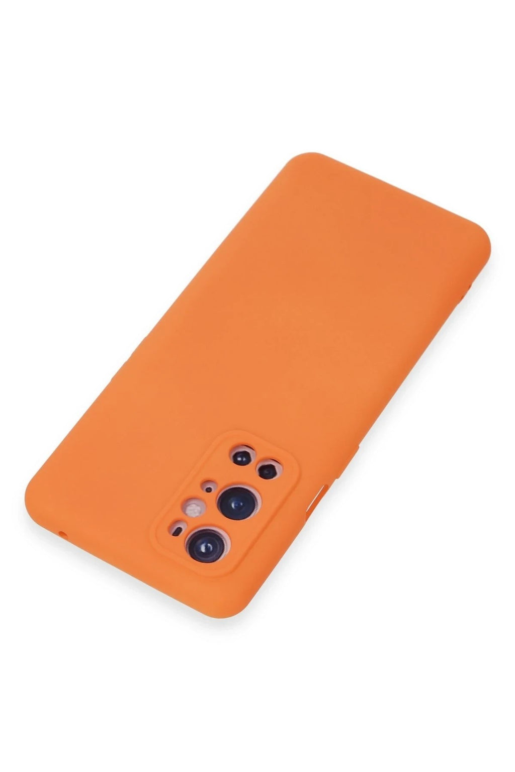 Mey İthalat® One Plus 9 Pro Kılıf Nano içi Kadife Silikon - Turuncu