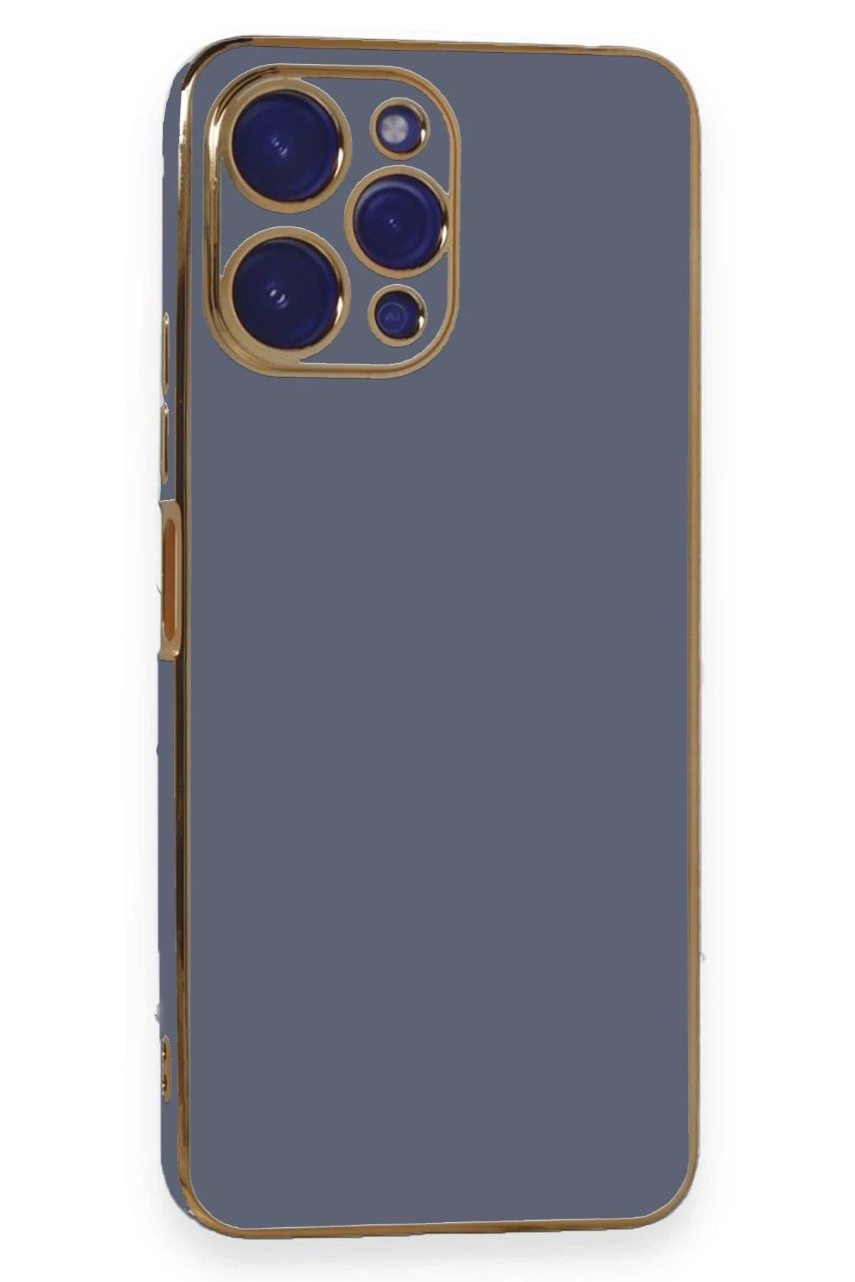 Mey İthalat® Poco M6 Pro 5G Kılıf Volet Silikon - Mavi