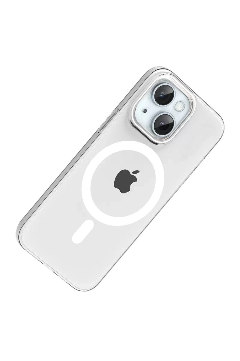 Mey İthalat® iPhone 15 PC Blank Magsafe Kapak - Şeffaf