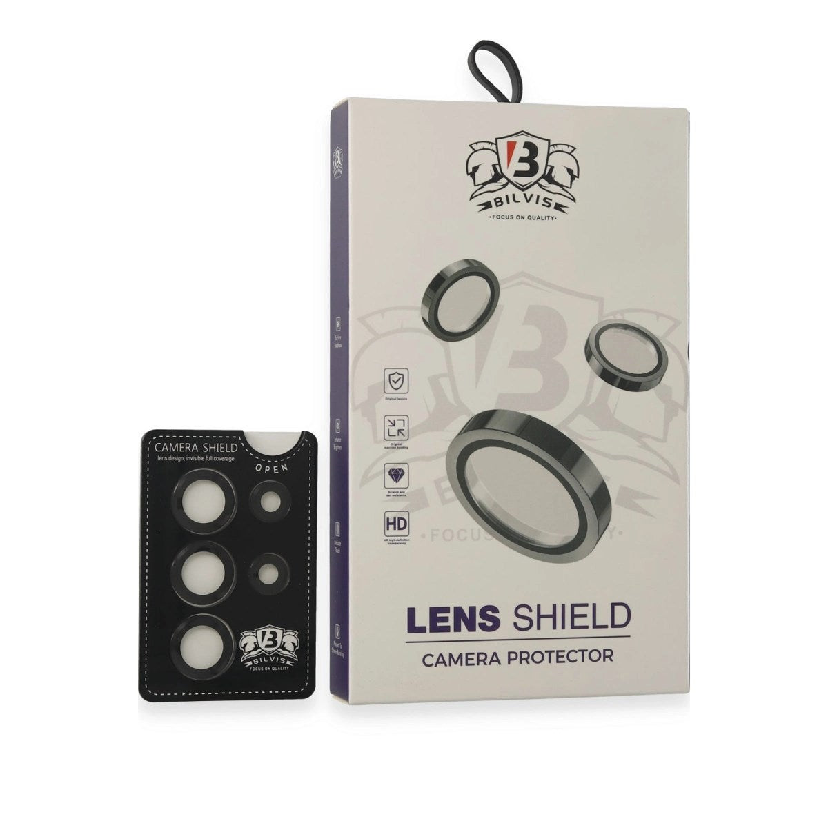 Mey İthalat® Samsung Galaxy S25 Ultra Bilvis Titan Kamera Lens - Siyah
