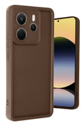 Mey İthalat® Redmi Note 14 4G Kılıf Viera Silikon - Kahverengi